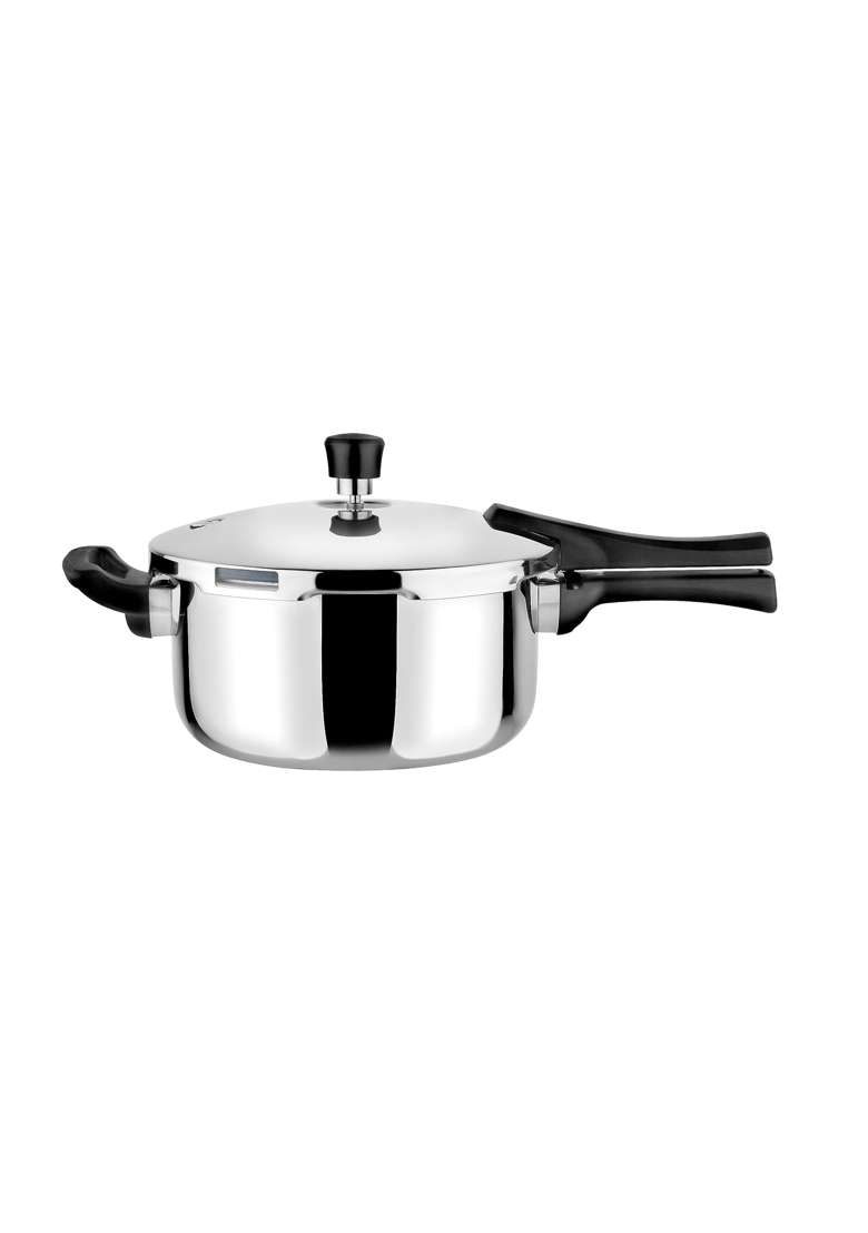 Prabha Stainless Steel Pressure Pan Outer Lid | 3.5 L | 3.7 Qt | Induction Compatible | Tri-Ply - Indya
