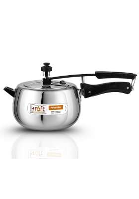 Kraft- follow your imagination Kraft Futuretec Triply Stainless Steel Pressure Cooker Inner Lid | 5 L | 5.3 Qt | Induction Compatible