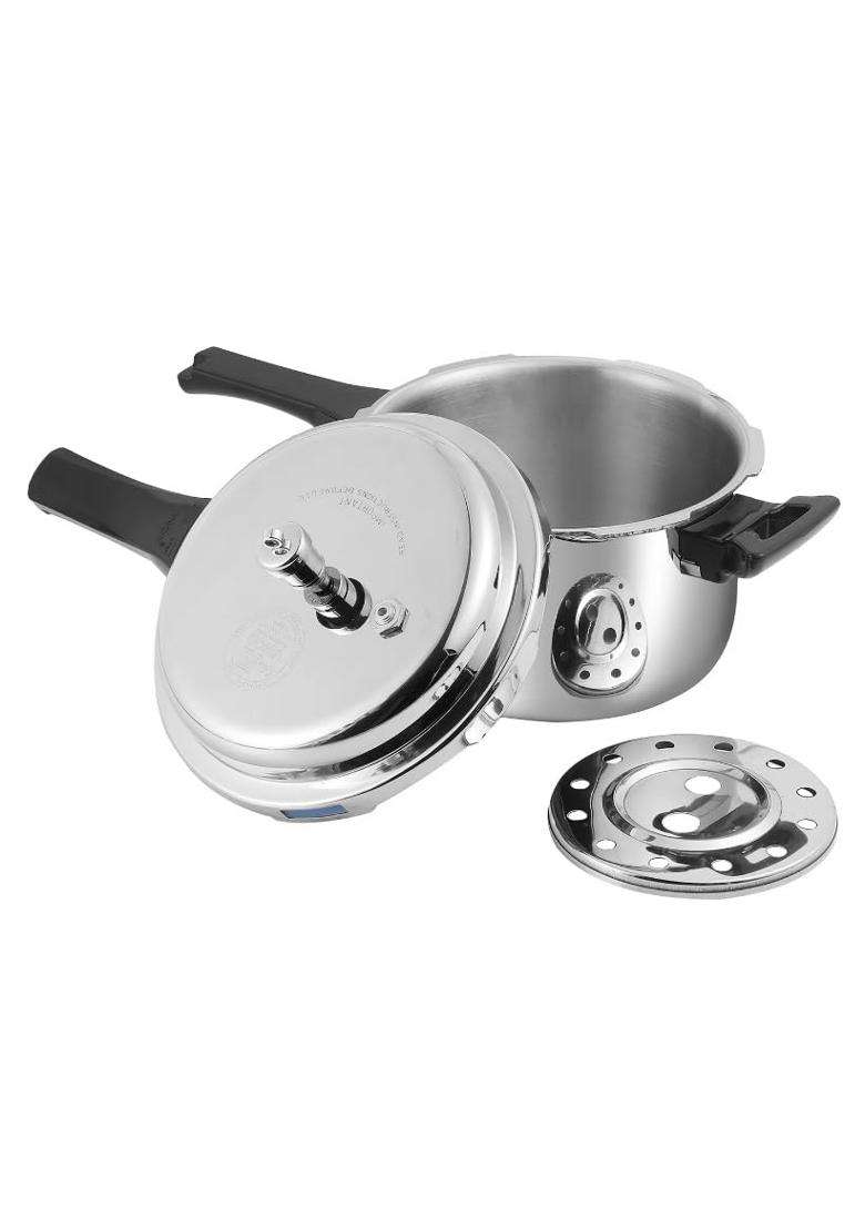 Vinod 1St Stainless Steel Triply Cooker | 3 L | 3.2 Qt - Indya