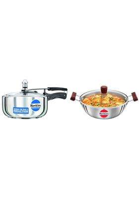 Hawkins Pressure Cooker | 3 L | 3.2 Qt | Induction Compatible | Tri-Ply | With Lid