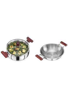 Hawkins Tri-Ply Stainless Steel Cookware | 3 L | 3.2 Qt | Induction Compatible