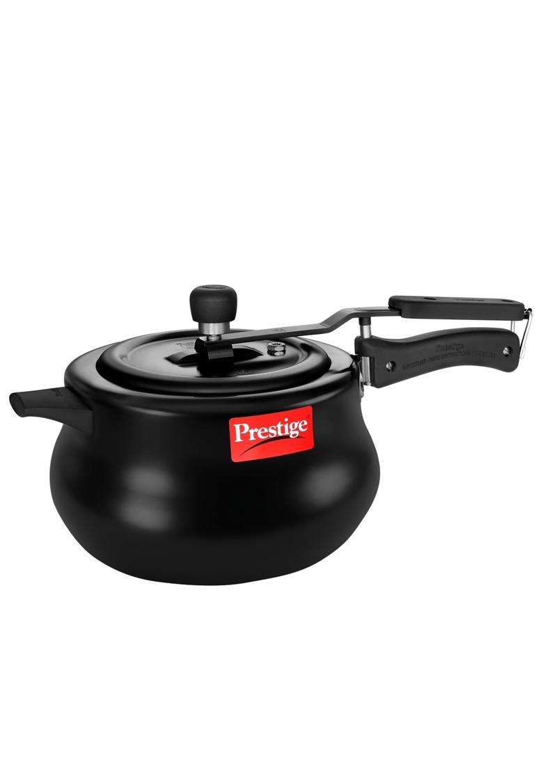 Prestige Hard Anodised Nakshatra Plus Svachh Innerlid Pressure Cooker | 5 L | 5.3 Qt | Induction Compatible - Indya