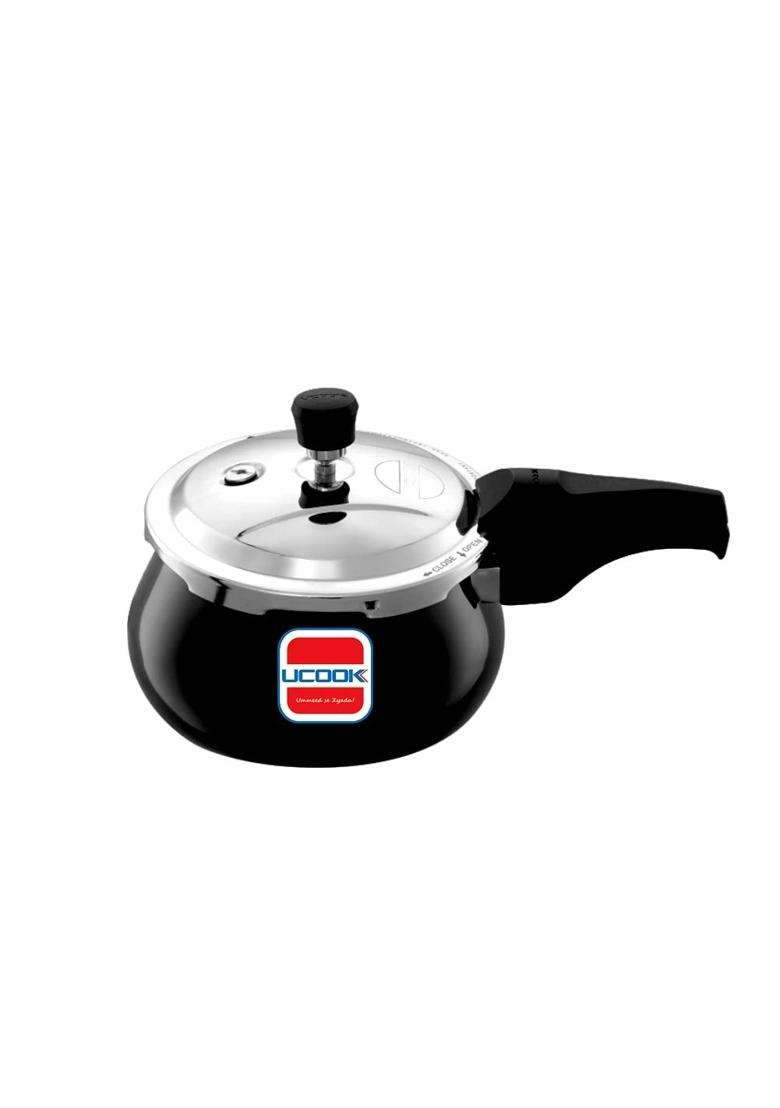 UCOOK By United Ekta Group Big Belly-O-Twin Hard Anodised Outer Lid Induction | 3.5 L | 3.7 Qt - Indya