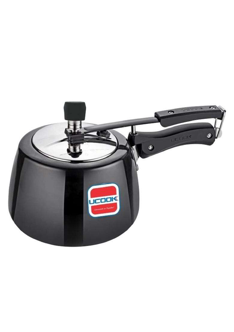 UCOOK By United Ekta Engg. Royale Duo Hard Anodised Aluminium Inner Lid Induction | 4 L | 4.2 Qt - Indya