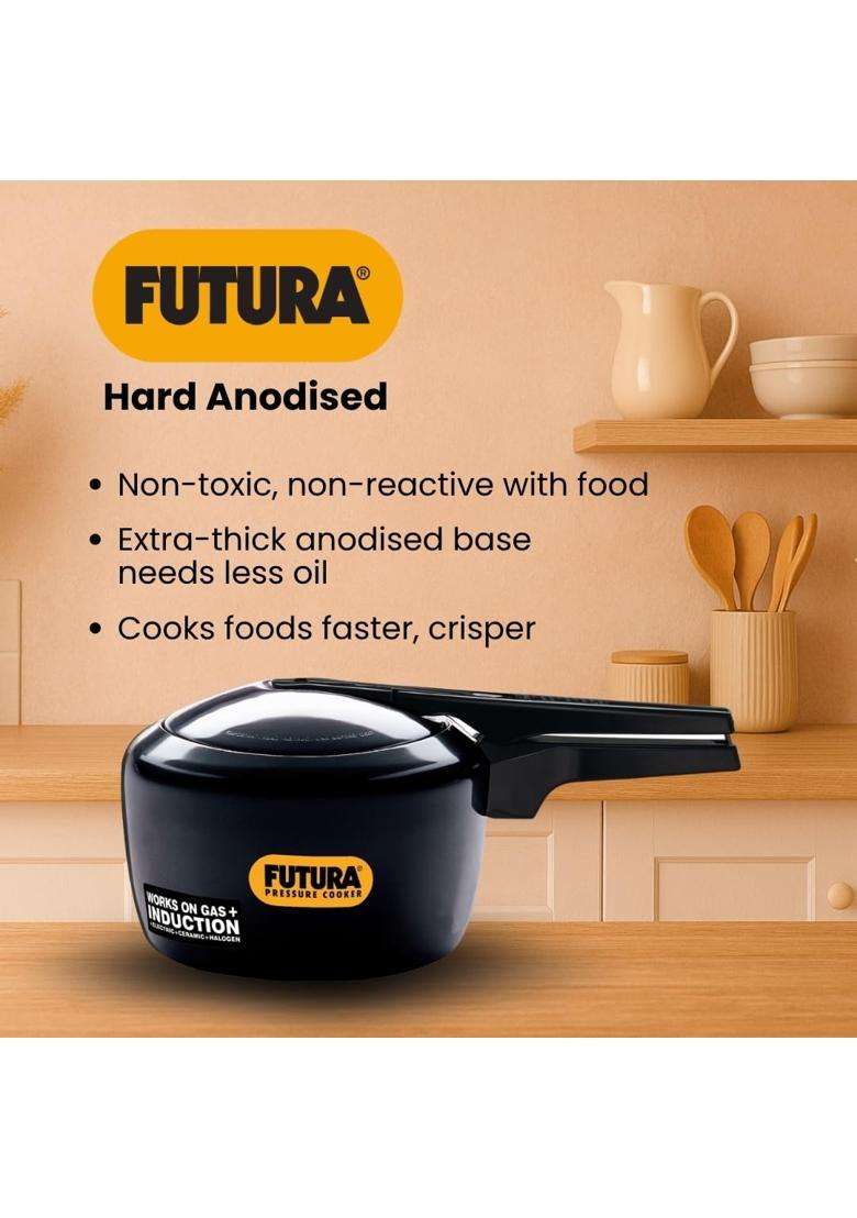 Hawkins Futura Pressure Cooker | 3 L | 3.2 Qt | Induction Compatible - Indya