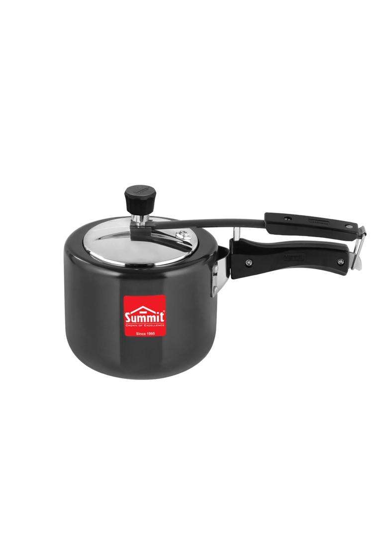SUMMIT Inner Lid Plain Induction Base Hard Anodised Pressure Cooker | 3 L | 3.2 Qt - Indya