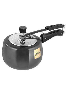 KALYAN Innerlid Belly Induction Base Gold Series Hard Anodised Pressure Cooker | 2 L | 2.1 Qt