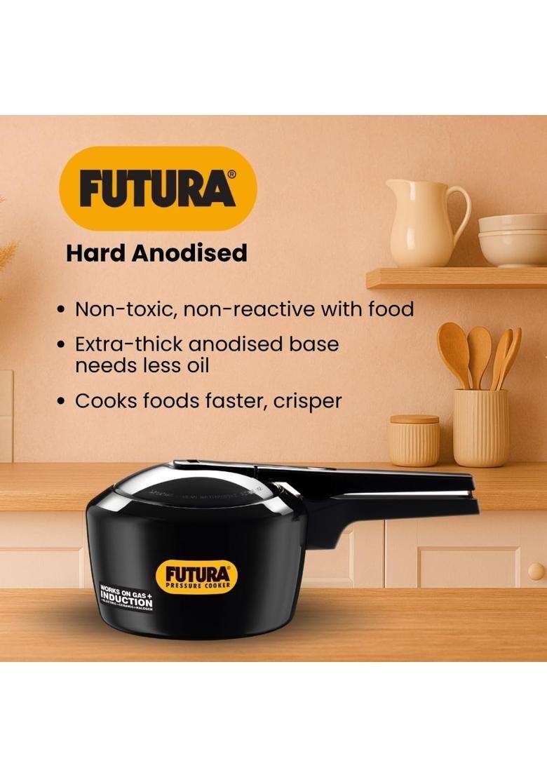 Hawkins Futura Pressure Cooker | 2 L | 2.1 Qt | Induction Compatible - Indya