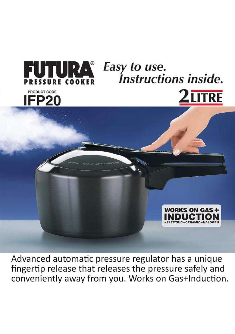Hawkins Futura Pressure Cooker | 2 L | 2.1 Qt | Induction Compatible - Indya