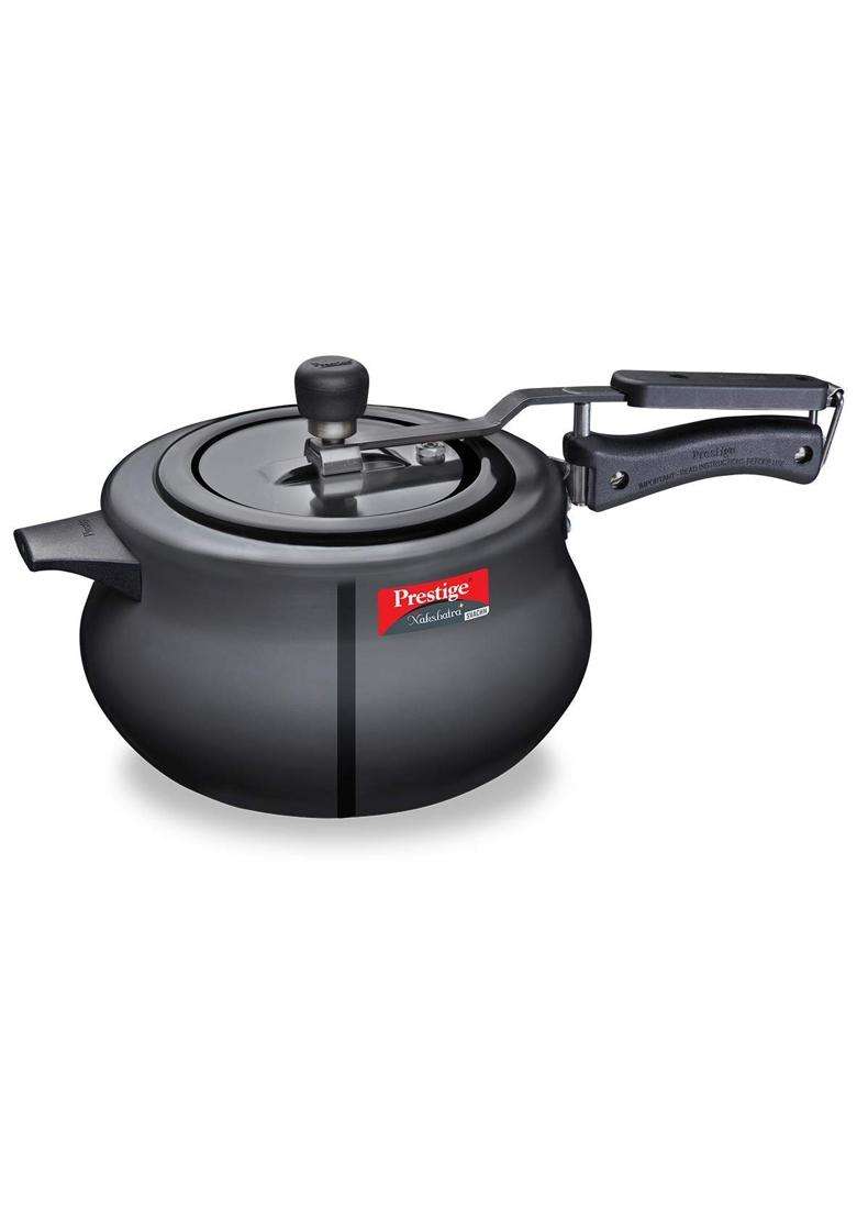 Prestige Svachh Nakshatra Plus Hard Aluminium Anodised Pressure Handi Cooking Pot | 5 L | 5.3 Qt | With Lid - Indya