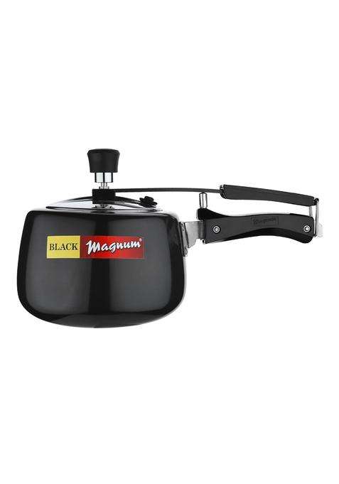 Black Magnum Pro Ibphs-1 Hard Anodised Handi Cooking Pot Pressure Cooker Induction Base | 3 L | 3.2 Qt