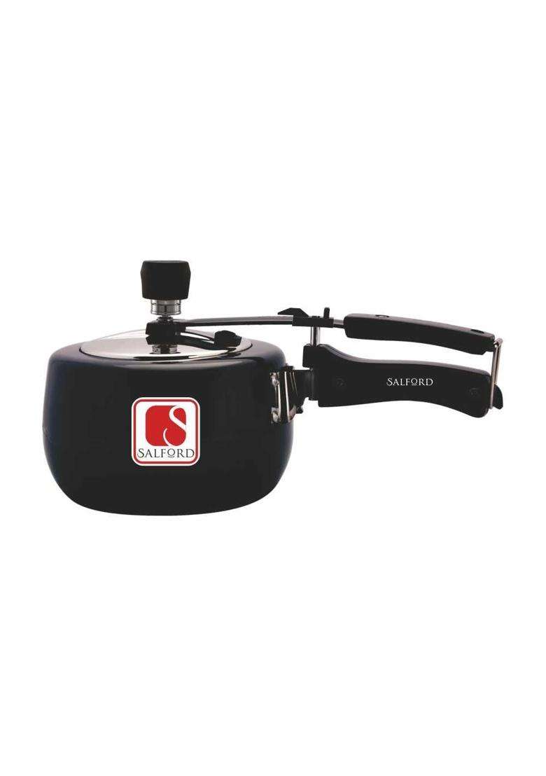 SALFORD Curvy Duo Inner Lid Pressure Cooker with Stainless Steel Lid I Quick Pressure | 3 L | 3.2 Qt | Induction Compatible - Indya