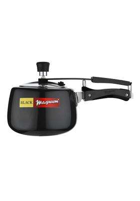 Black Magnum Basics Ibphs-2 Hard Anodised Handi Cooking Pot Pressure Cooker Induction Base | 3.5 L | 3.7 Qt