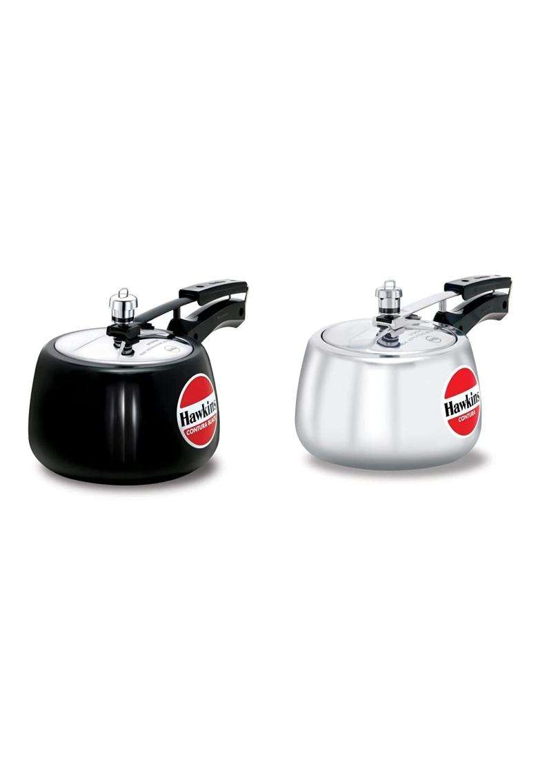 Hawkins Contura Hard Anodised Aluminium Pressure Cooker | 3 L | 3.2 Qt - Indya