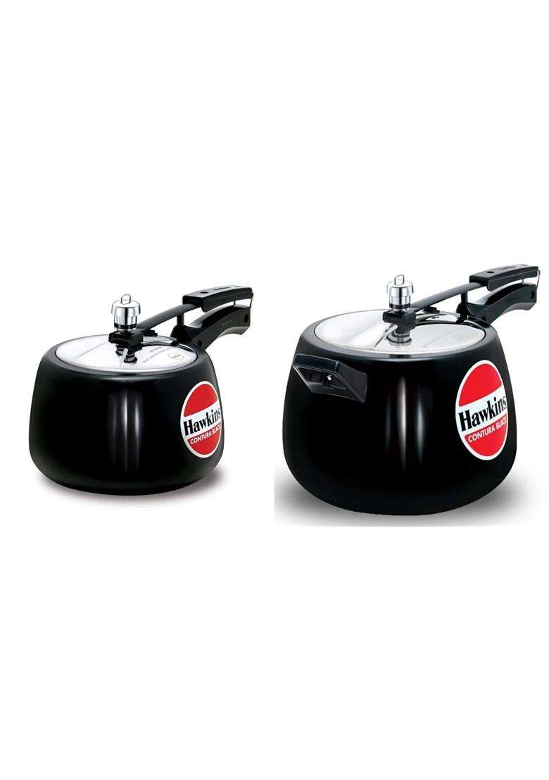 Hawkins Contura Hard Anodised Aluminium Pressure Cooker | 3 L | 3.2 Qt - Indya