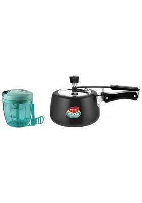 Pigeon By Stovekraft Hard Anodised Aluminium Inner Lid Cooker | 3 L | 3.2 Qt | Induction Compatible