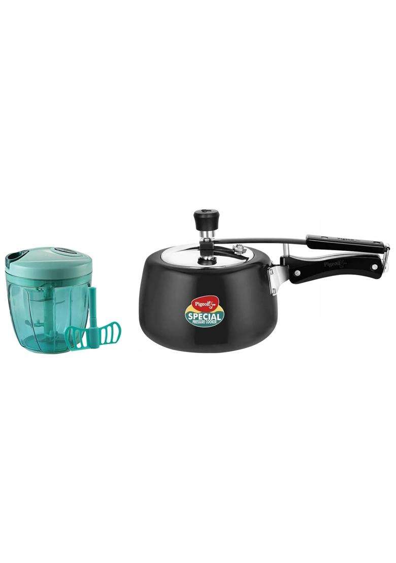 Pigeon By Stovekraft Hard Anodised Aluminium Inner Lid Cooker | 3 L | 3.2 Qt | Induction Compatible - Indya