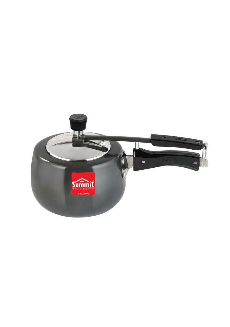 SUMMIT Innerlid Contura Induction Base Hard Anodised Pressure Cooker | 2 L | 2.1 Qt - Indya