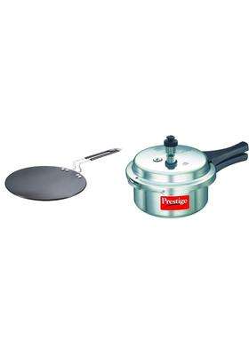 Prestige Hard Anodised Plus Cookware Induction Base Roti Tawa Flat Griddle | 2 L | 2.1 Qt