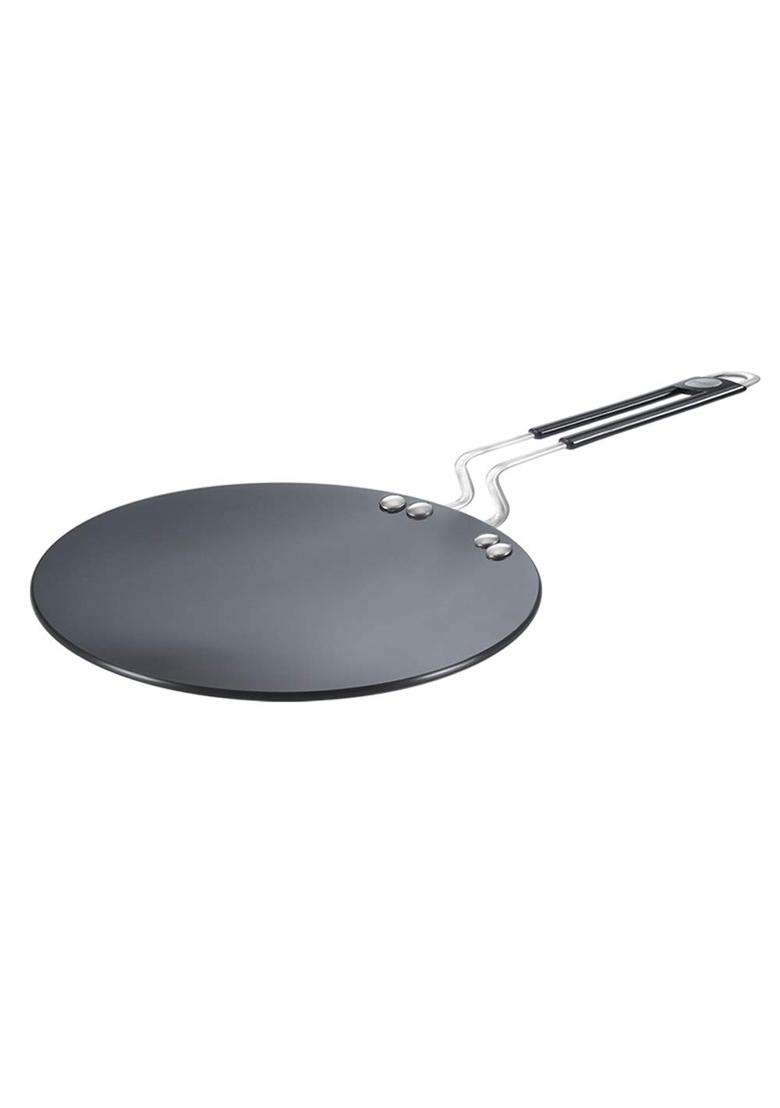Prestige Hard Anodised Plus Cookware Induction Base Roti Tawa Flat Griddle | 2 L | 2.1 Qt - Indya