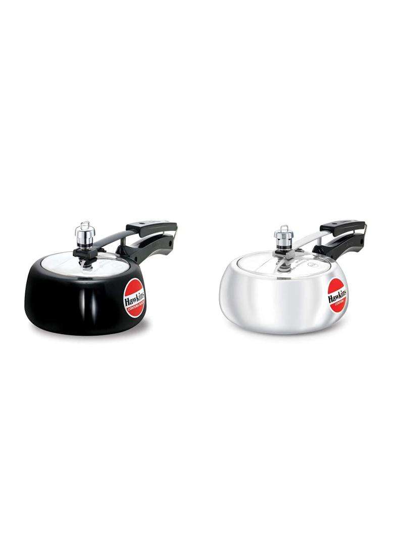 Hawkins Contura Hard Anodised Aluminium Pressure Cooker | 1.5 L | 1.6 Qt - Indya