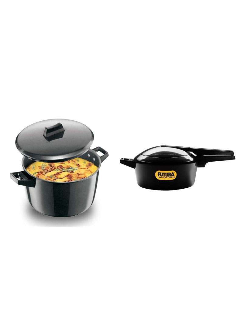 Hawkins Futura Hard Anodised Cook-N-Serve Bowl | 5 L | 5.3 Qt - Indya