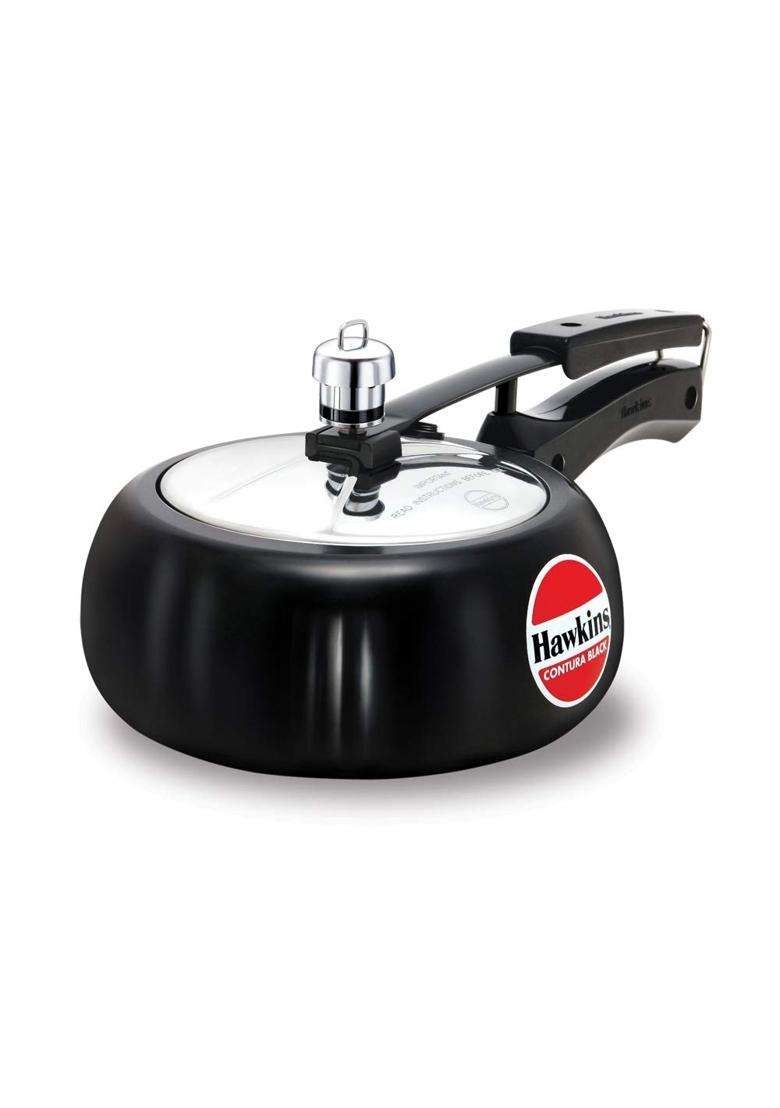 Hawkins Contura Black Pressure Cooker | 2 L | 2.1 Qt - Indya