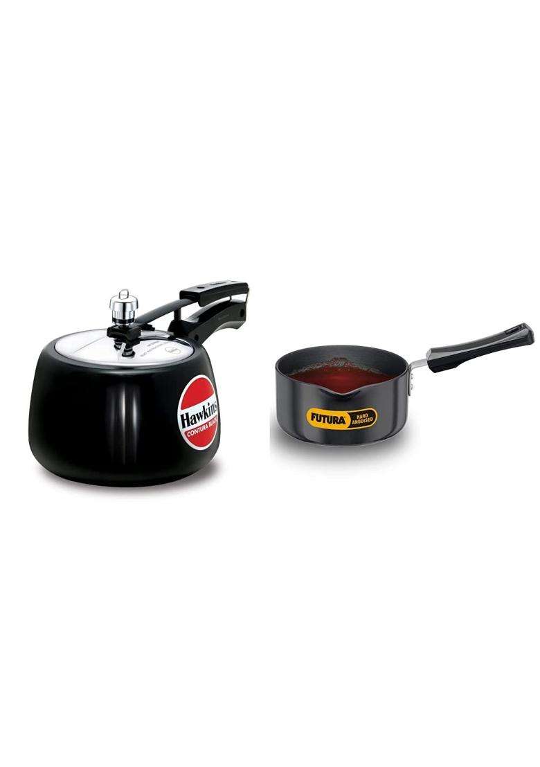 Hawkins Contura Hard Anodised Aluminium Pressure Cooker | 3 L | 3.2 Qt - Indya