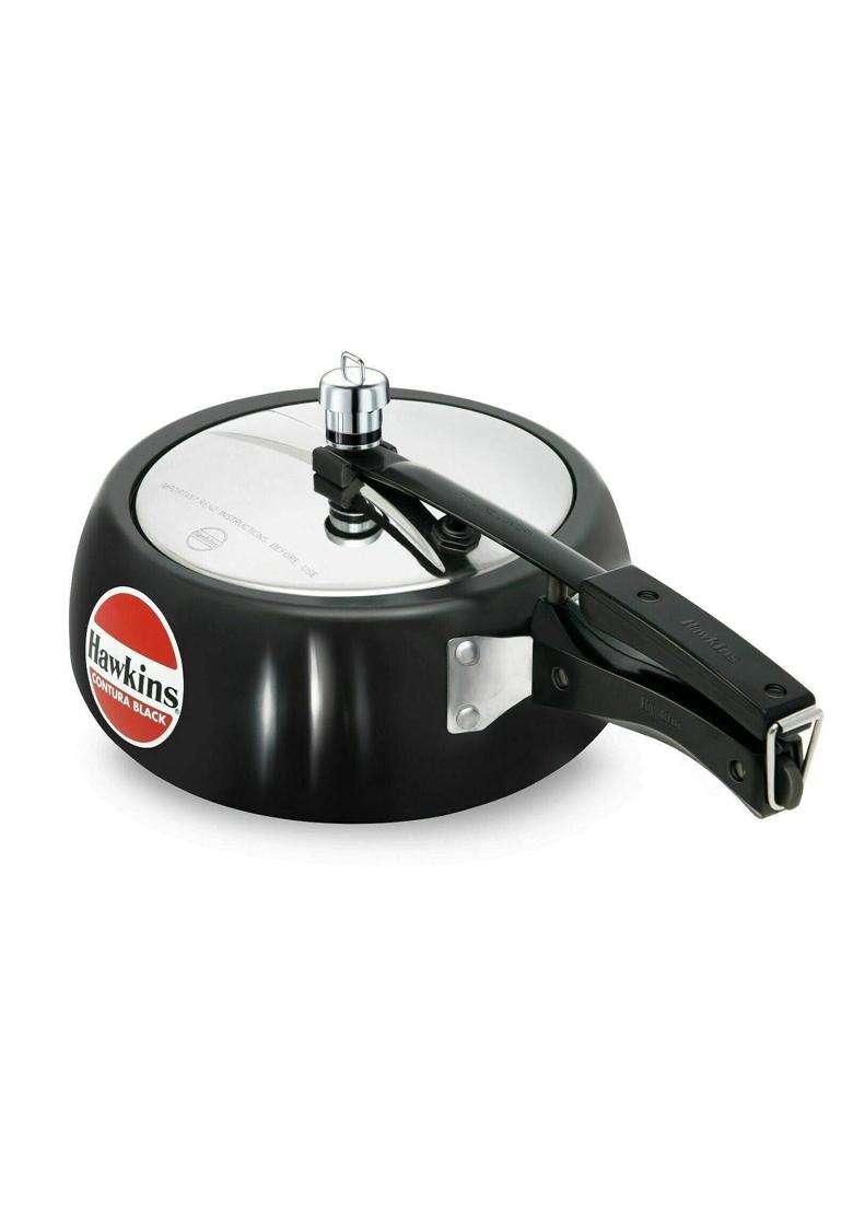 Hawkins Contura Hard Anodised Aluminium Pressure Cooker | 3.5 L | 3.7 Qt - Indya