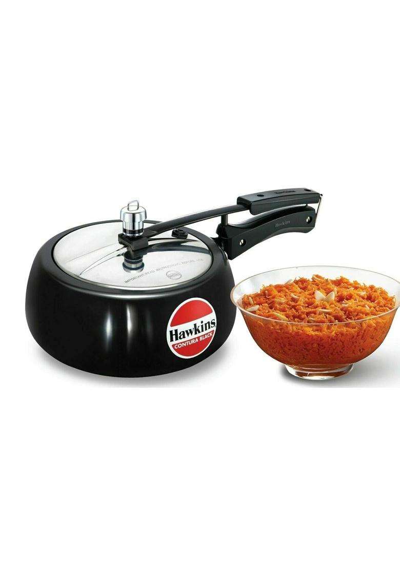 Hawkins Contura Hard Anodised Aluminium Pressure Cooker | 3.5 L | 3.7 Qt - Indya