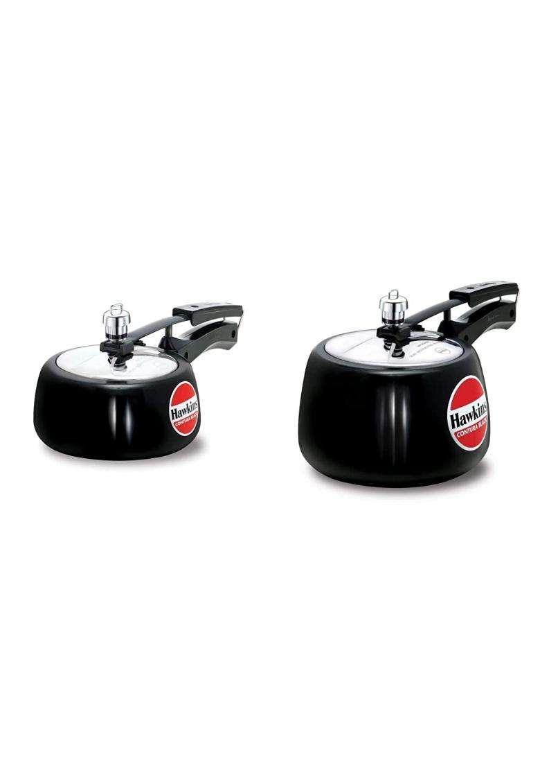 Hawkins Contura Hard Anodised Aluminium Pressure Cooker | 1.5 L | 1.6 Qt - Indya