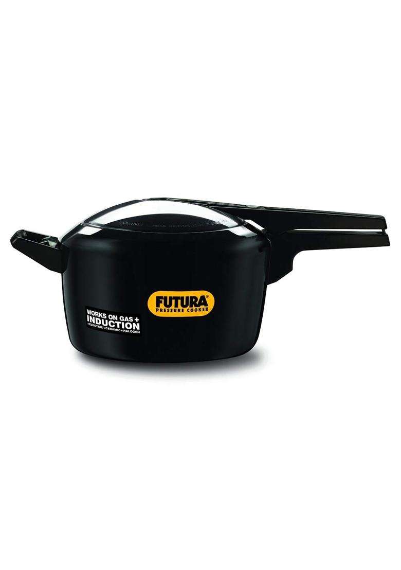 Hawkins - If50 Futura Hard Anodised Induction Compatible Pressure Cooker | 5 L | 5.3 Qt - Indya