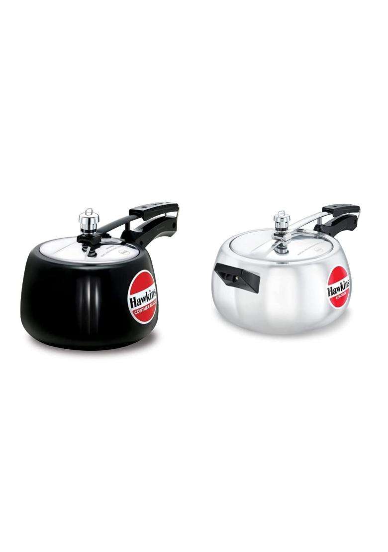 Hawkins Contura Hard Anodised Aluminium Pressure Cooker | 3 L | 3.2 Qt - Indya