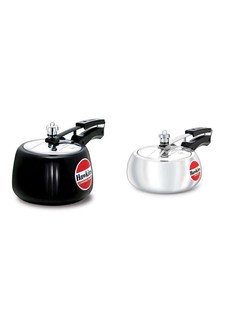Hawkins Contura Hard Anodised Aluminium Pressure Cooker | 3 L | 3.2 Qt - Indya