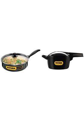 Hawkins Futura Hard Anodised Alumnium Inner Lid Pressure Cooker | 5 L | 5.3 Qt | Non-Stick