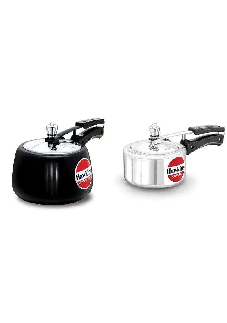 Hawkins Contura Hard Anodised Aluminium Pressure Cooker | 3 L | 3.2 Qt - Indya