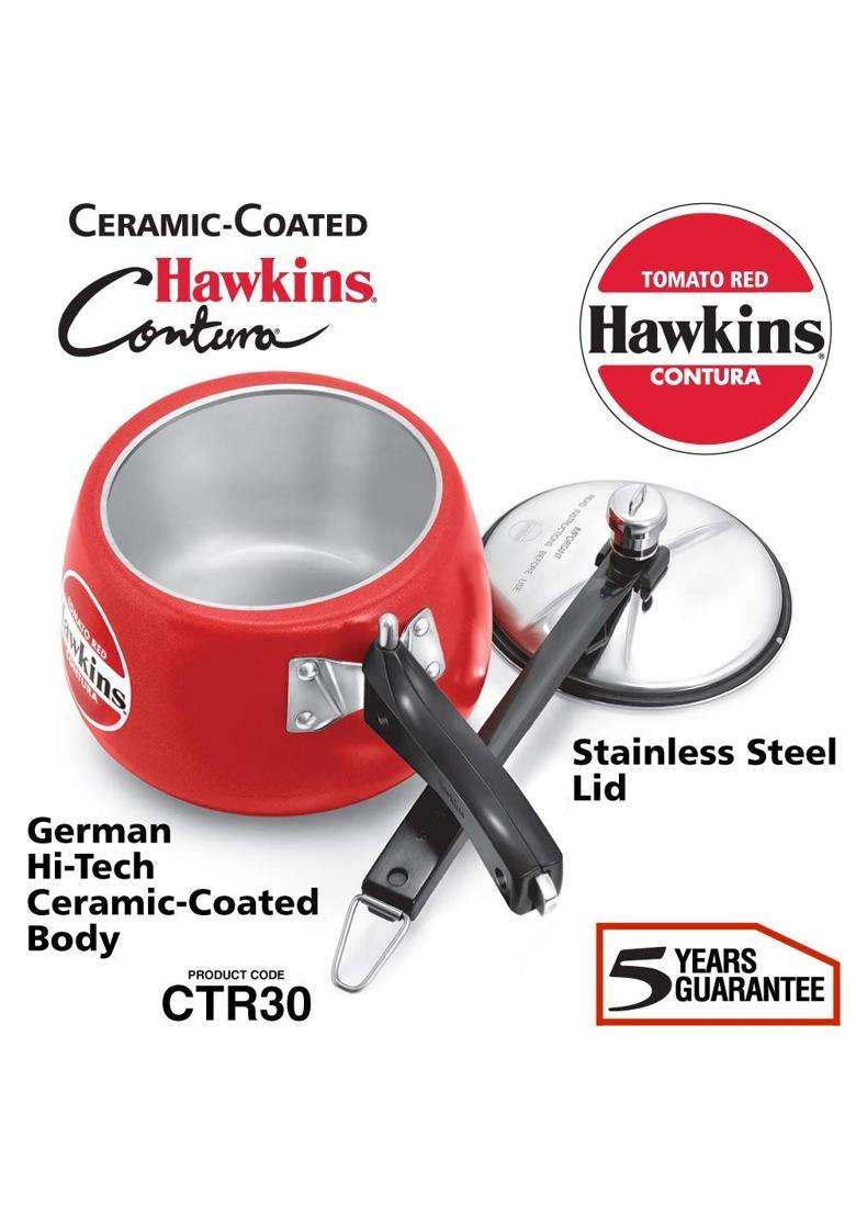 Hawkins Contura Pressure Cooker | 3 L | 3.2 Qt - Indya