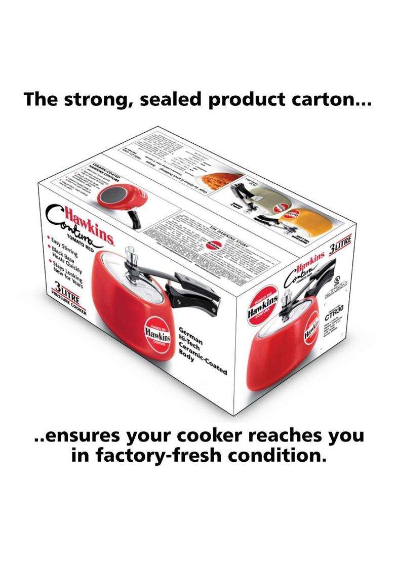 Hawkins Contura Pressure Cooker | 3 L | 3.2 Qt - Indya