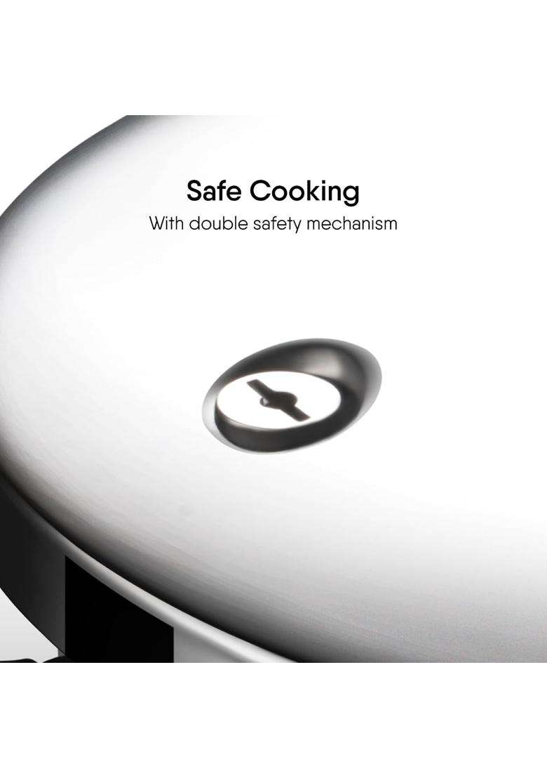 stahl Xpress Triply Triply Pressure Cooker Tall | 3 L | 3.2 Qt | Induction Compatible - Indya