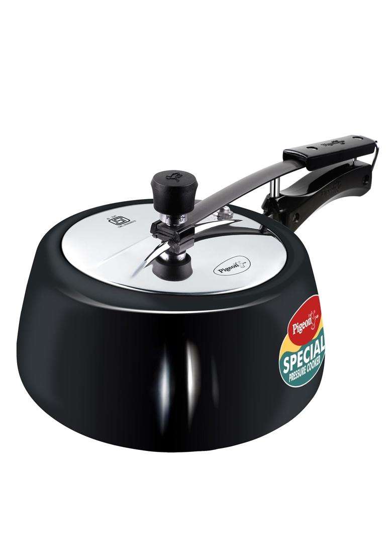 Pigeon By Stovekraft Special Plus Hard Anodised Inner Lid Induction Base Pressure | 2 L | 2.1 Qt - Indya
