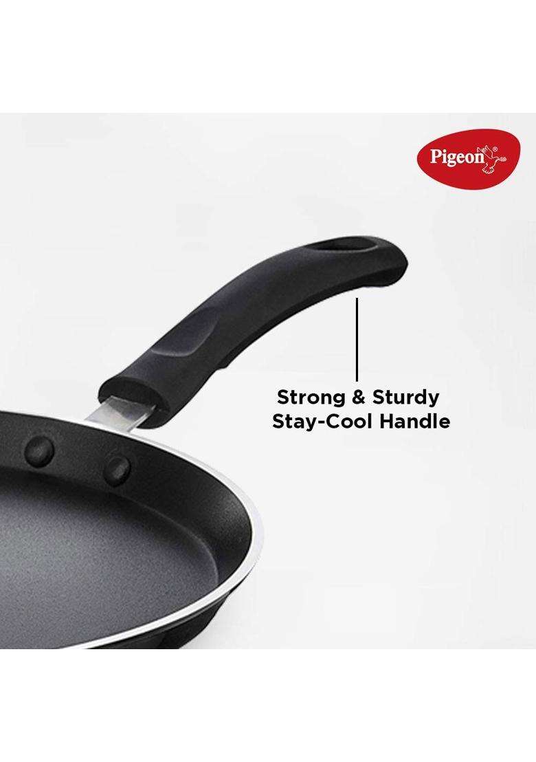 Pigeon By Stovekraft Special Non-Stick Aluminium Flat Tawa Flat Griddle | 5 L | 5.3 Qt | 27 cm | 10.6 Inch - Indya