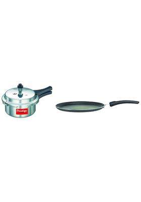 Prestige Popular Aluminium Outer Lid Pressure Cooker | 2 L | 2.1 Qt | 25 cm | 9.8 Inch | Non-Stick