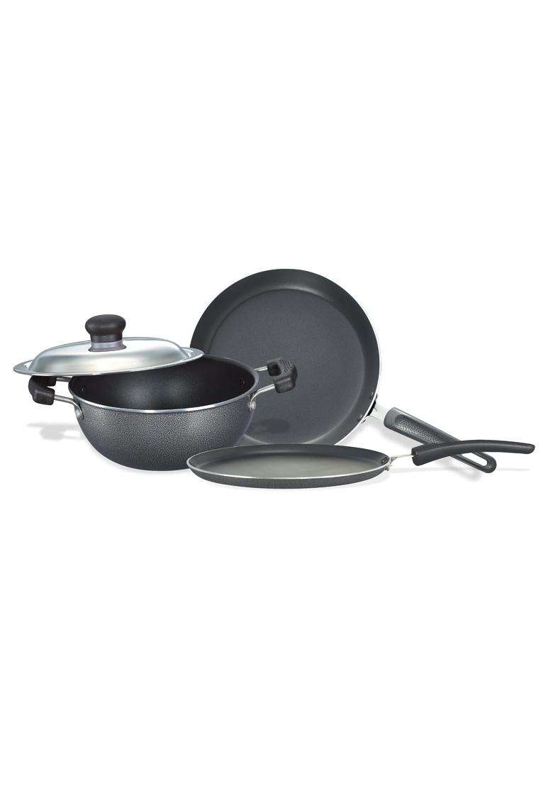 Prestige Popular Max 5 3 Outer Lid Pressure Cooker Combo Pack | 2 L | 2.1 Qt | Non-Stick - Indya