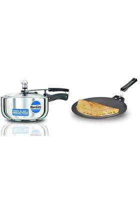Hawkins Pressure Cooker | 3 L | 3.2 Qt | 28 cm | 11 Inch | Induction Compatible | Non-Stick