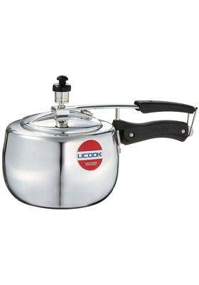 UCOOK By United Ekta Engg. Silvo Plus Induction Base Inner Lid Aluminium Pressure | 3 L | 3.2 Qt