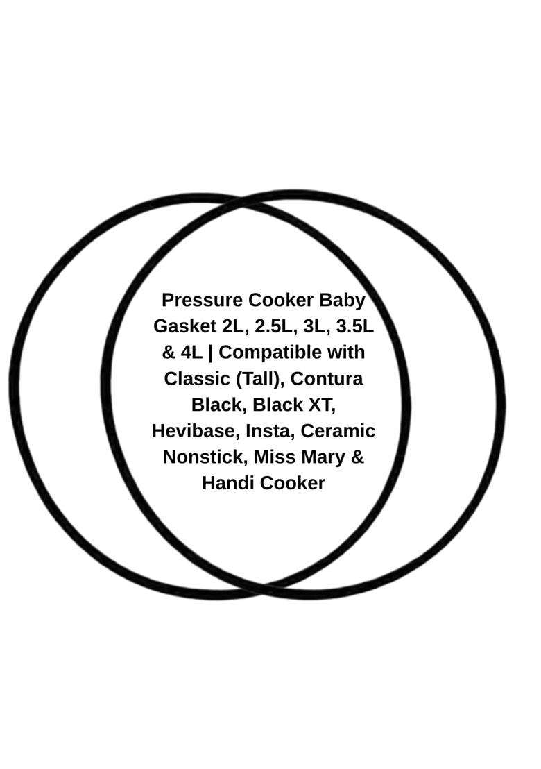 QUICK CLICK GOODS Pressure Cooker Suitable Baby Gasket | 2 L | 2.1 Qt | Pack of 2 | Non-Stick - Indya