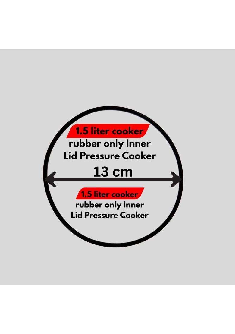 QUICK CLICK GOODS Pressure Cooker Rubber Gasket | 1.5 L | 1.6 Qt | 13 cm | 5.1 Inch | Pack of 2 - Indya