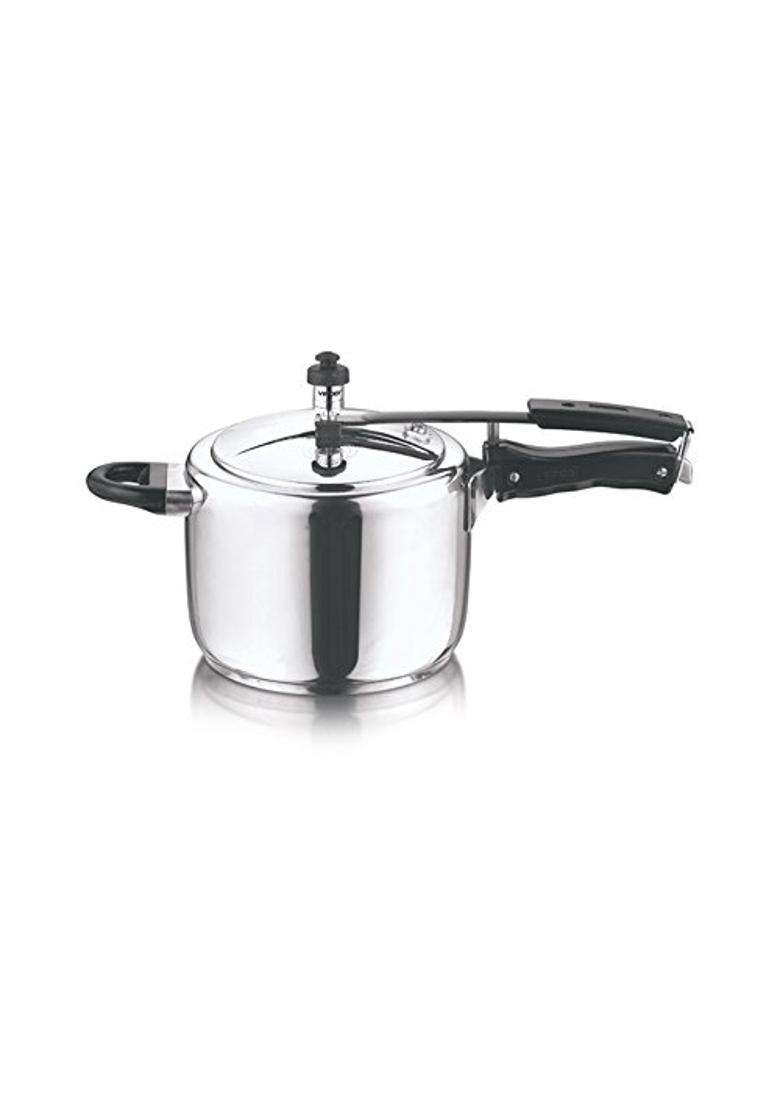 Vinod Sandwich Stainless Steel Induction Friendly Pressure Cooker with Bottom | 2 L | 2.1 Qt - Indya