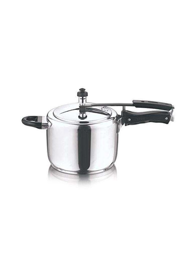 Vinod Sandwich Stainless Steel Induction Friendly Pressure Cooker with Bottom | 2 L | 2.1 Qt - Indya