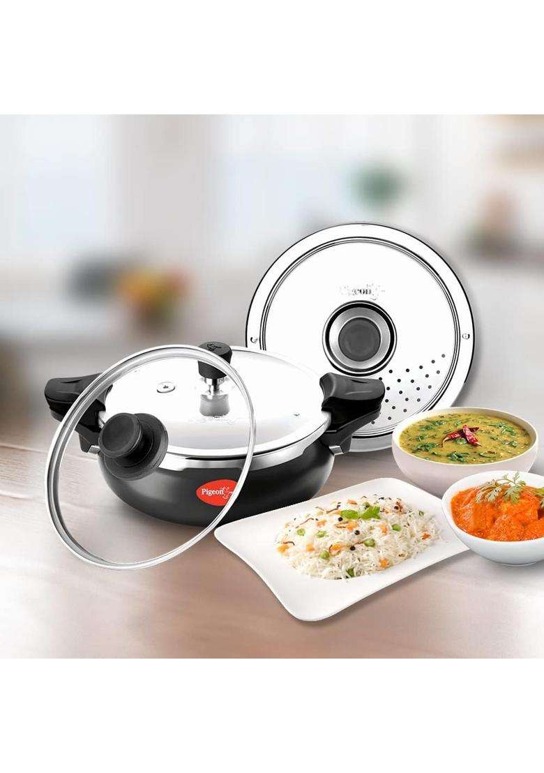 Pigeon By Stovekraft All in One Super Cooker 620-H Hard Anodised Outer Lid Pressure | 3 L | 3.2 Qt - Indya
